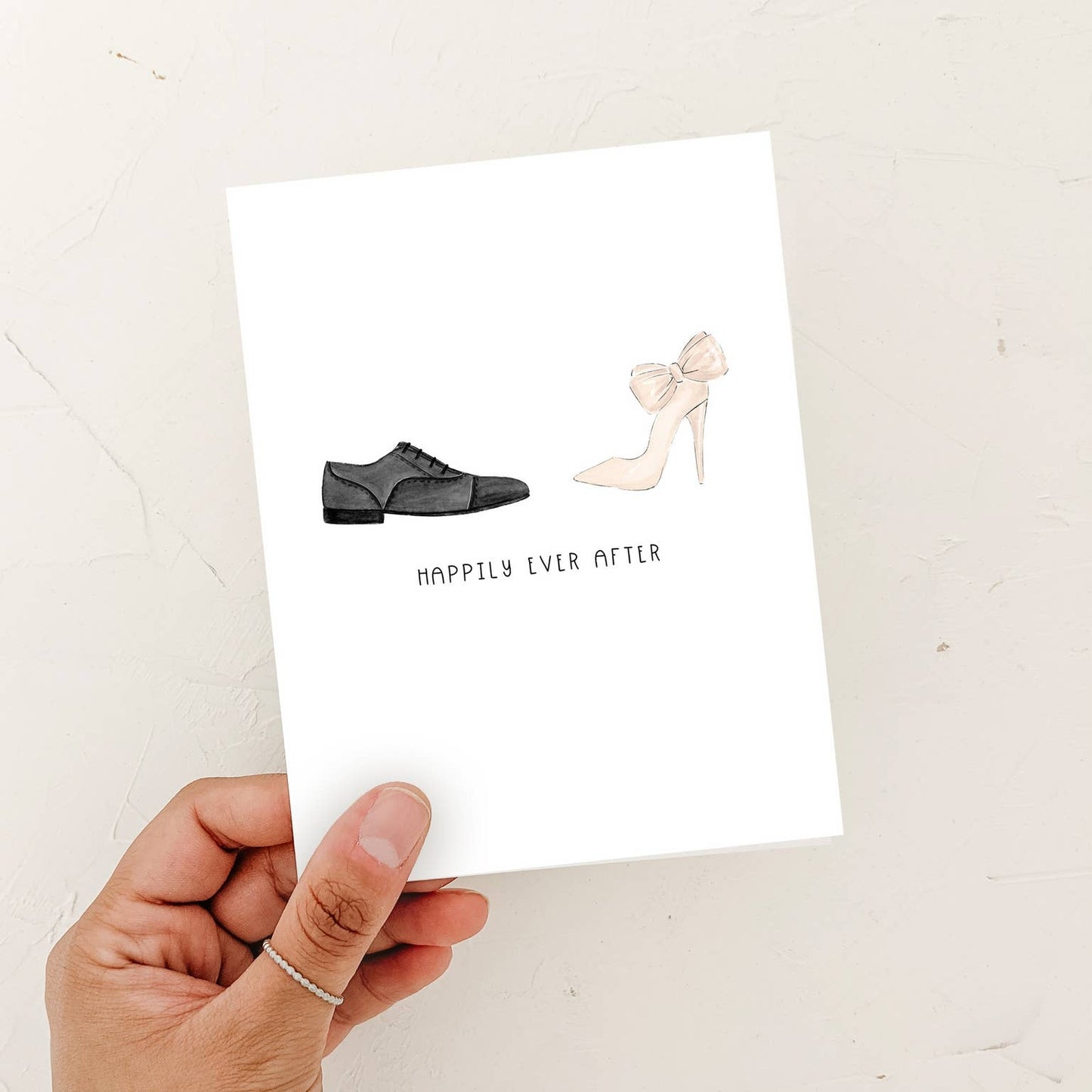 Happily Ever After Mr + Mrs Newlywed Greeting Card