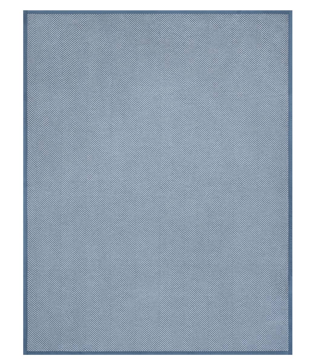 Harborview Herringbone Cornflower Blanket - Midi