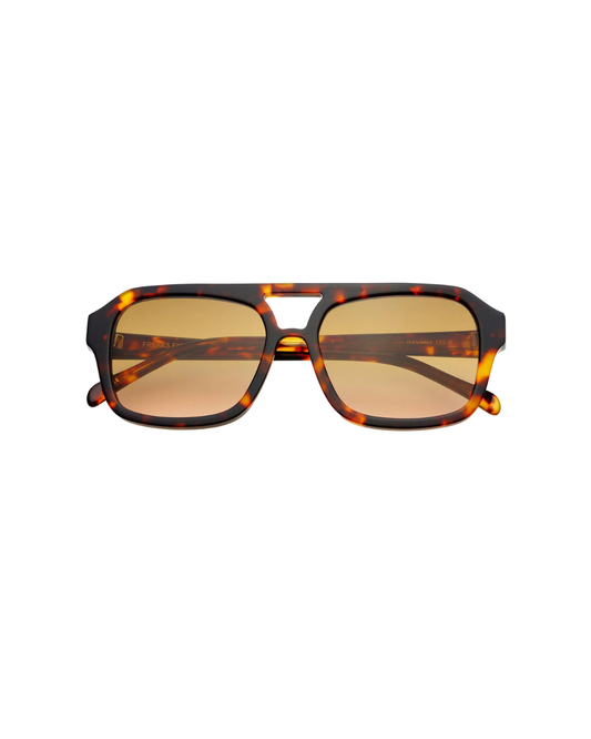 Havana Acetate Aviator Sunglasses - Tortoise Brown - FREYRS