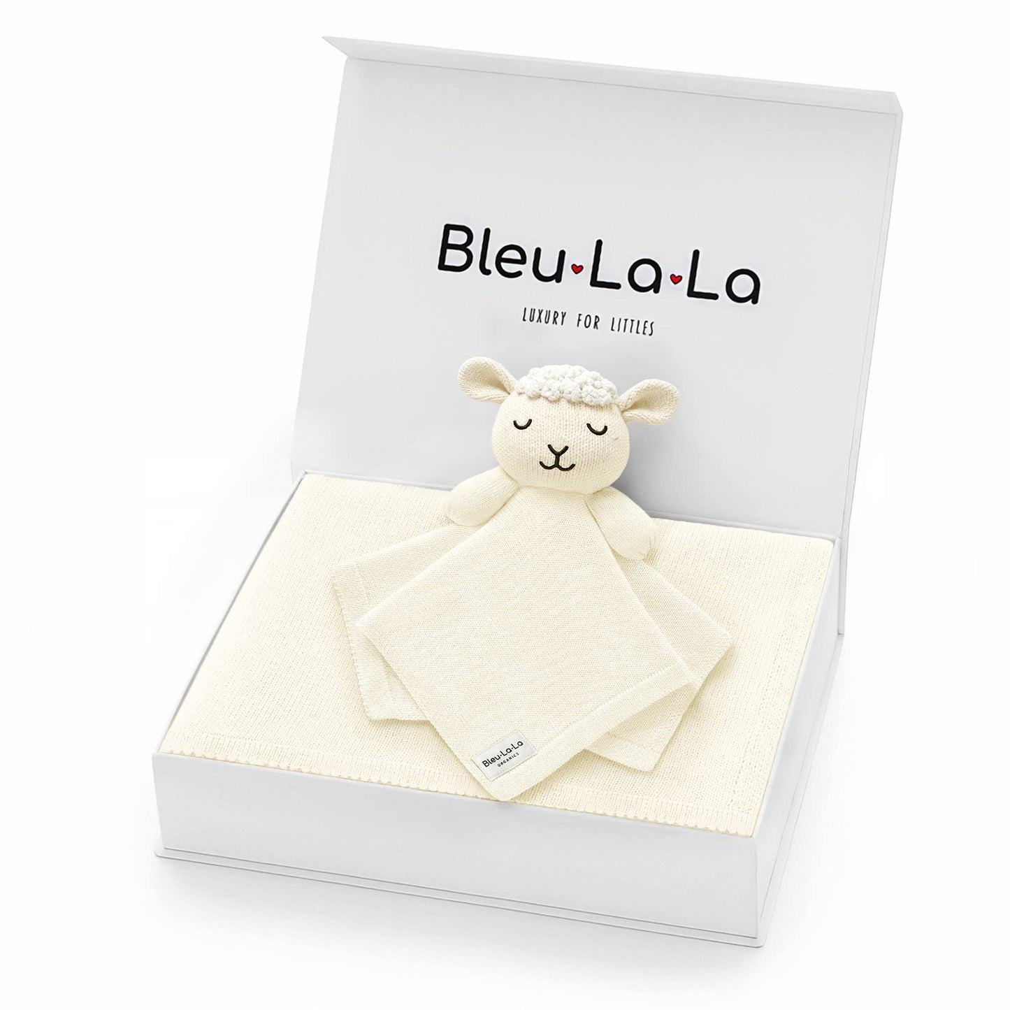 Blanket and Lovey Security Blanket Organic Cotton Gift Set Bunny - Pink