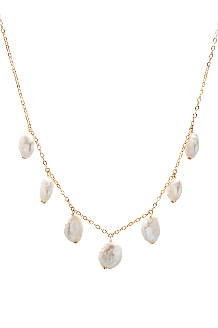 Nyx Coin Freshwater Pearl Necklace - Nikki Biedes