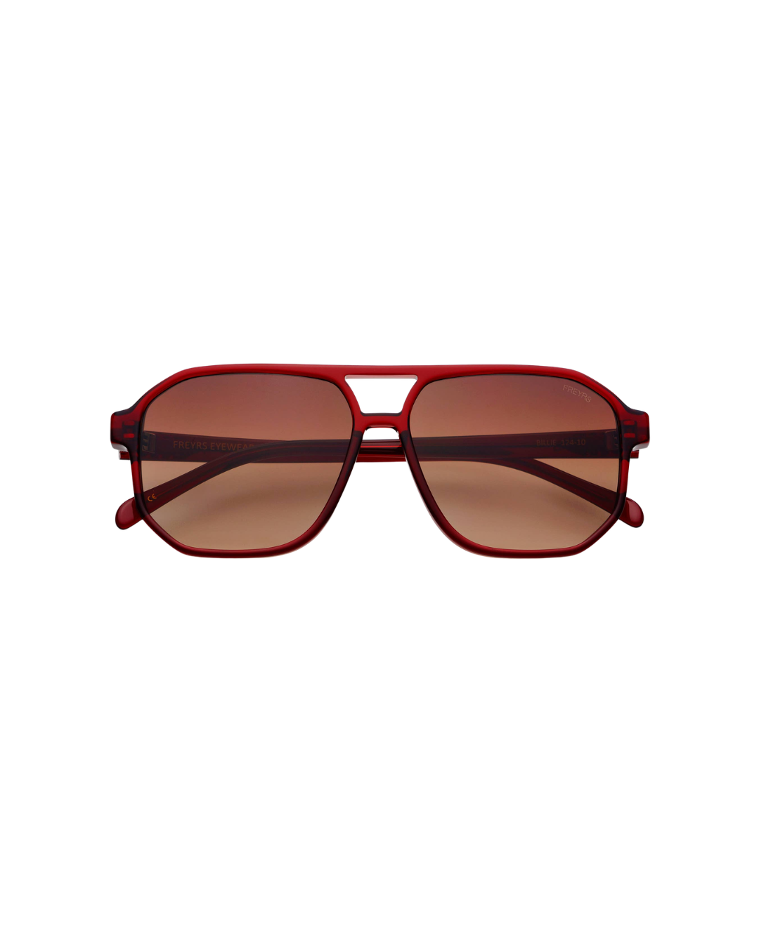 Billie Unisex Aviator Sunglasses - Dark Cherry