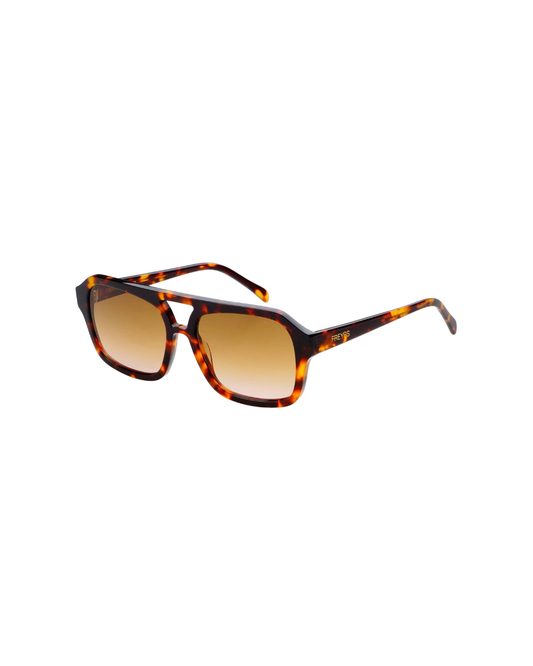 Havana Acetate Aviator Sunglasses - Tortoise Brown - FREYRS