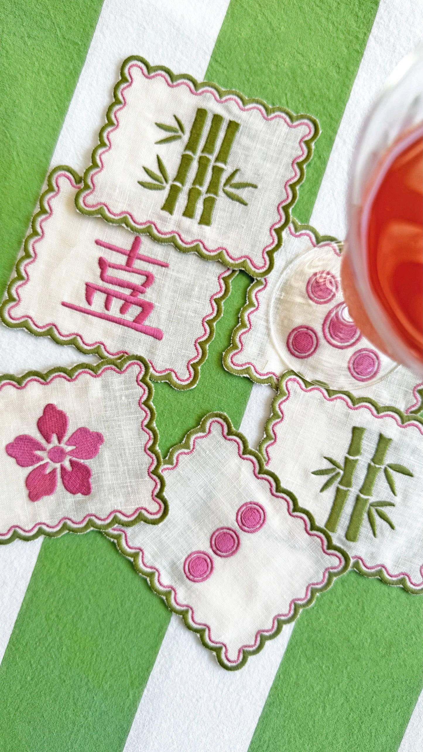 Mahjong Cocktail Coasters (set of 6)