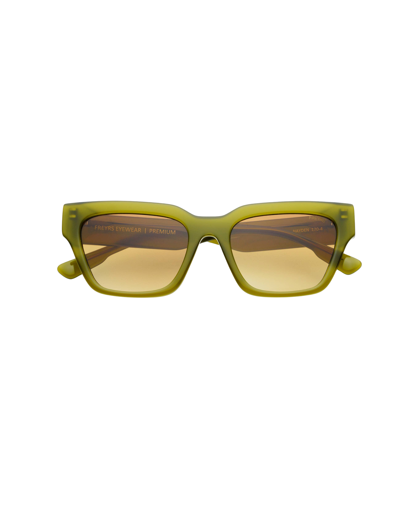 Hayden Acetate Unisex Rectangular Sunglasses - Midnight Olive - FREYRS