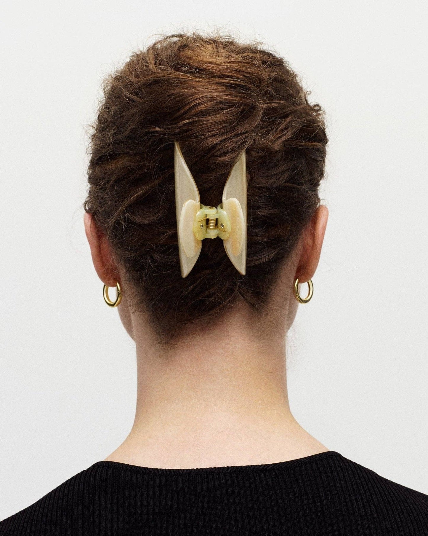 Midi Heirloom Claw in Sea Shell Checker