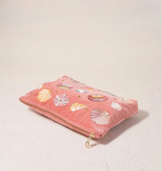 Seashell Coral Everyday Pouch - Elizabeth Scarlett