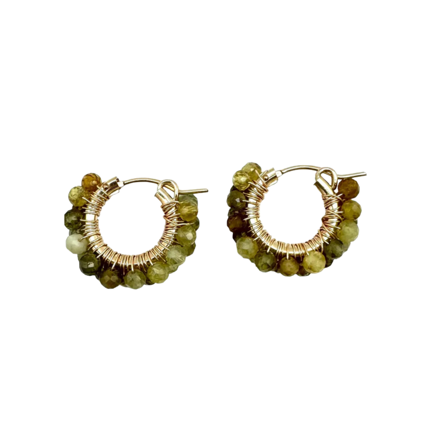 Diddi Beaded Hoop - Moss Garnet - In2Design