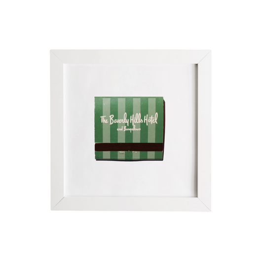 The Beverly Hills Hotel (Green Stripes) Matche Frame - Match South