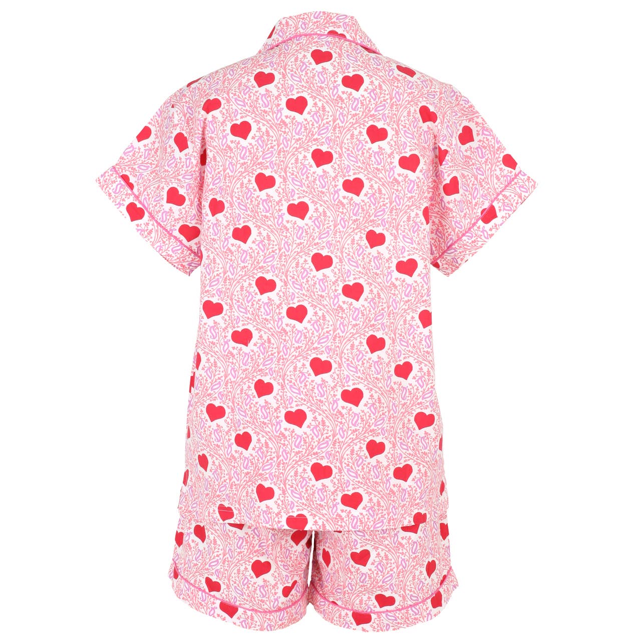 Lotta Love Short Sleeve Shorty Pajamas - Needham Lane