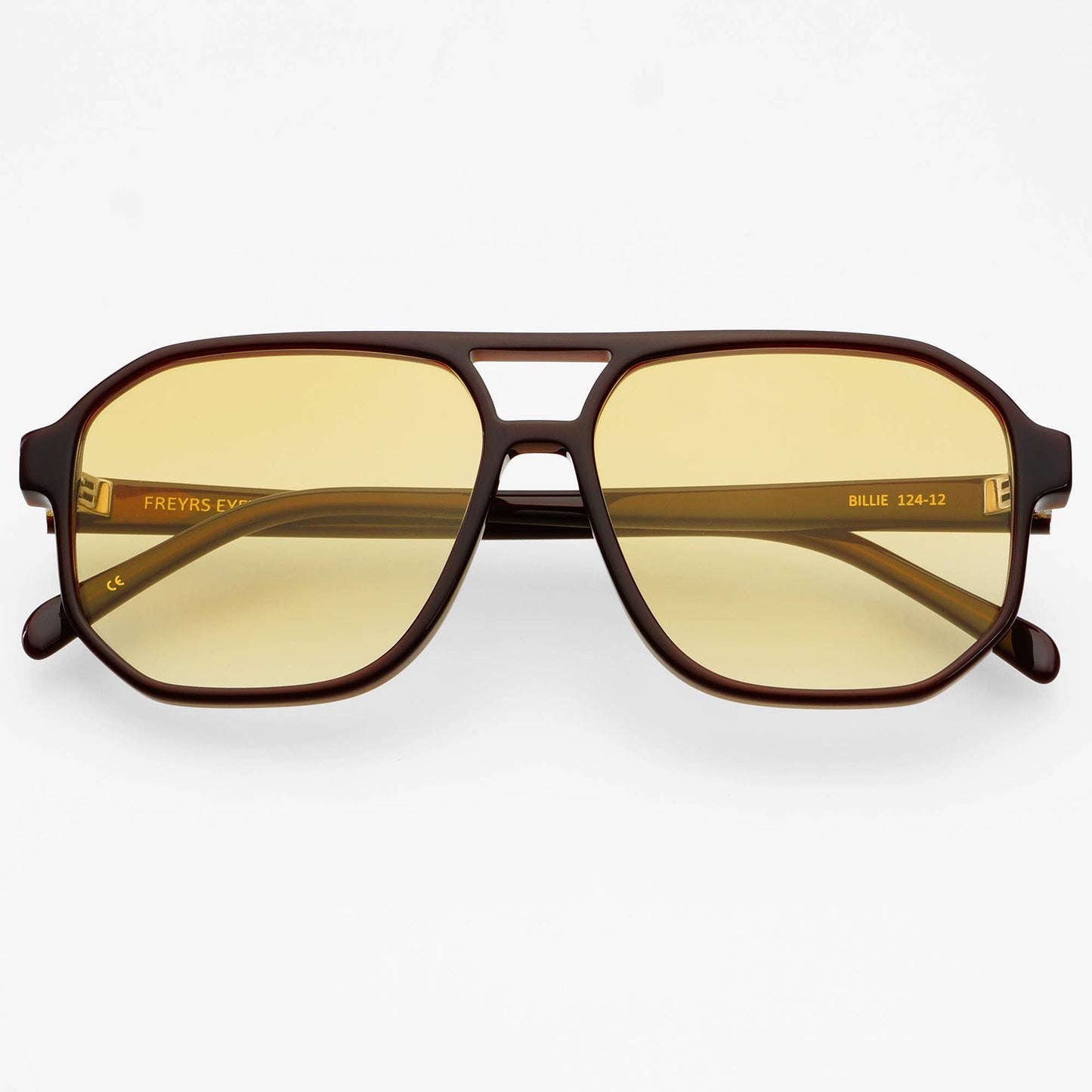 Billie Unisex Aviator Sunglasses - Chocolate