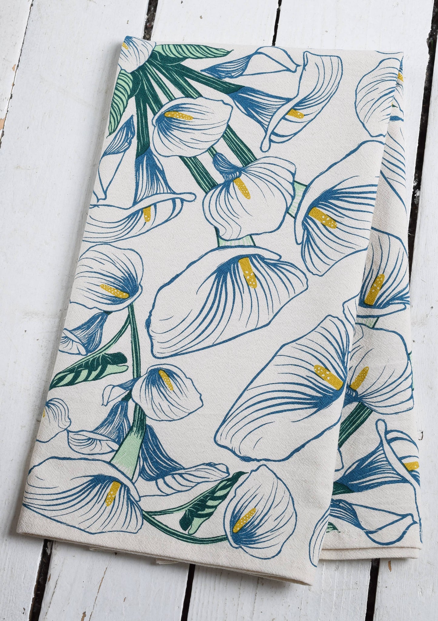 Calla Lily Towel - Organic Cotton - Oversized 30 x 30
