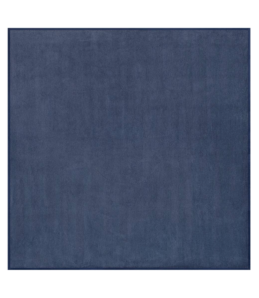 Harborview Herringbone Navy Blanket - Midi