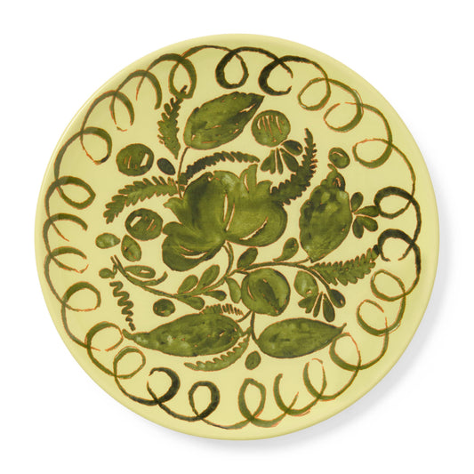 Amalfi Dessert Plate Lime - 9.1" Diameter