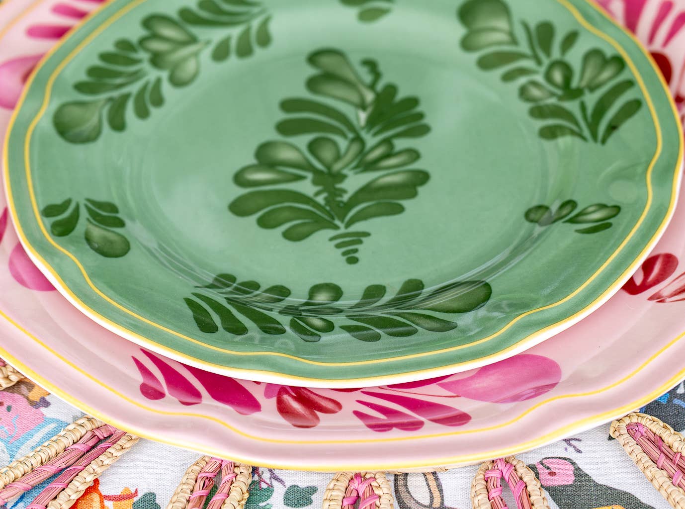 Gordes Green Dessert Plates (set of 4)