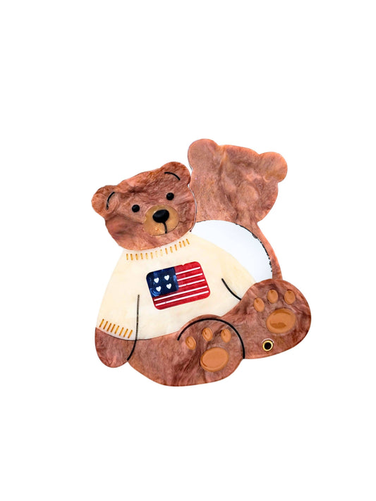 Americana Teddy Compact Mirror
