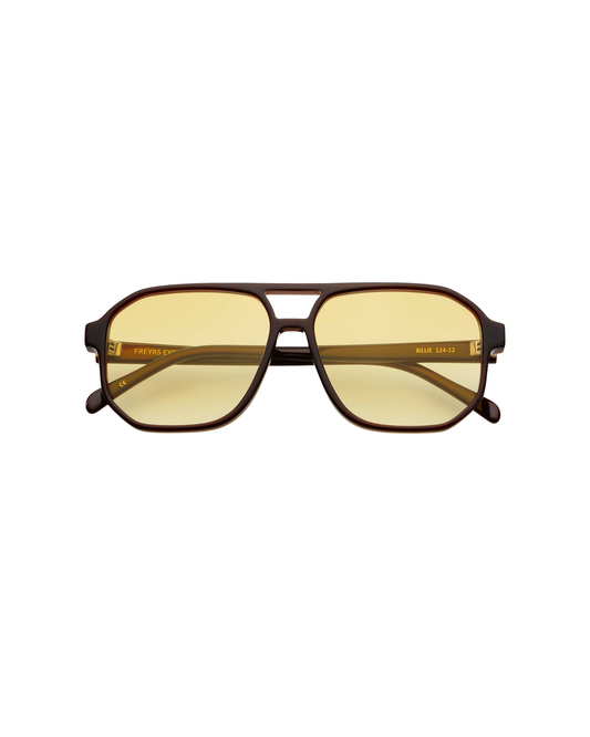 Billie Unisex Aviator Sunglasses - Chocolate
