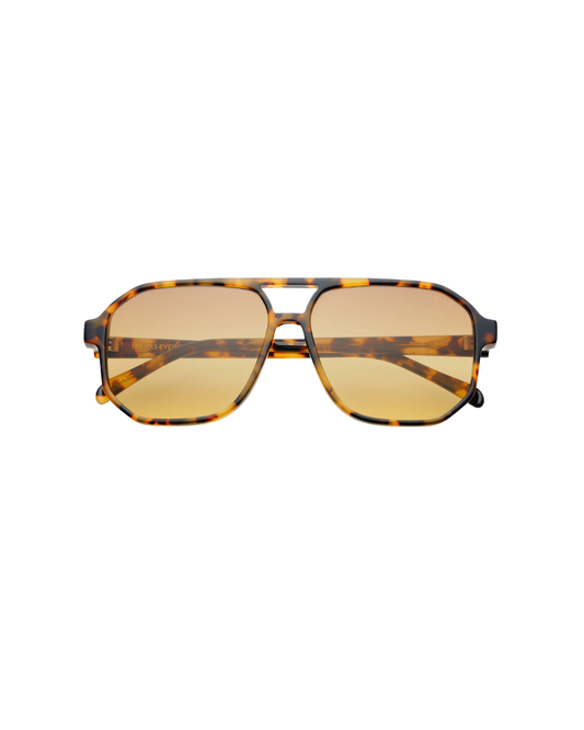 Billie Unisex Aviator Sunglasses - Tortoise + Brown - FREYRS