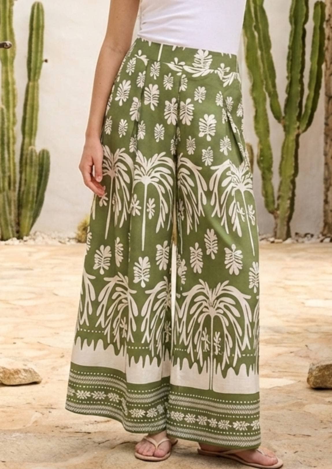 Milet Printed Cotton Pants