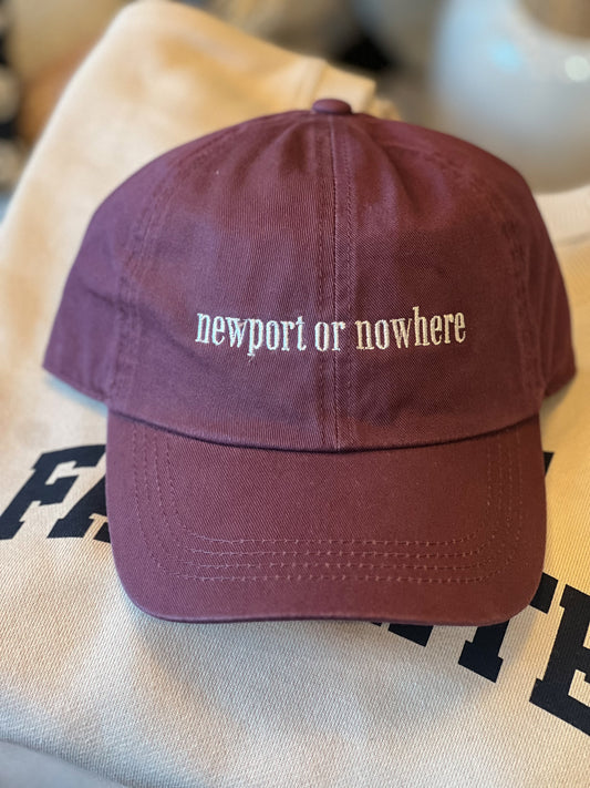 Newport or Nowhere Hat - Plum