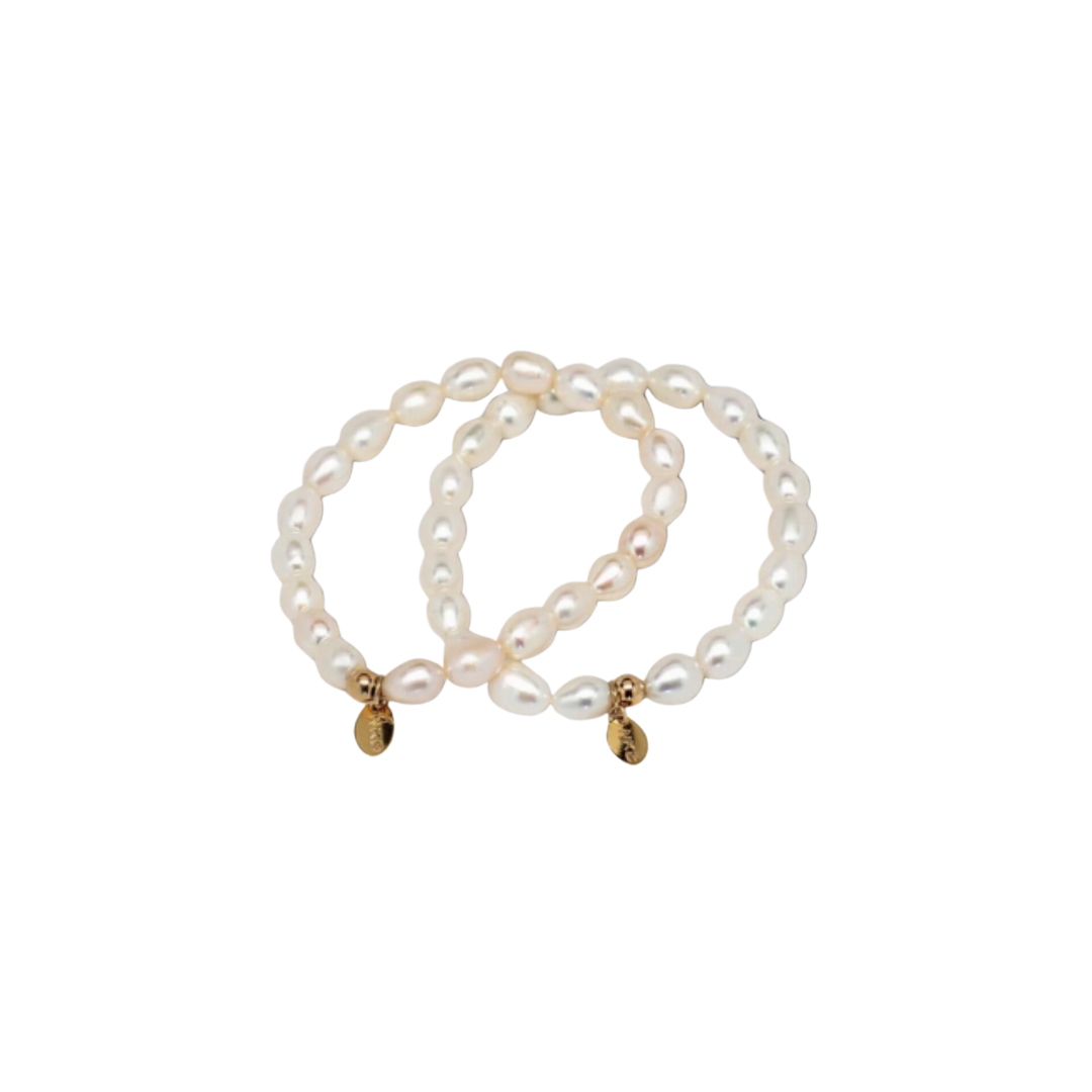 Rice Pearl Bracelet - Sold as Singles - Nikki Biedes