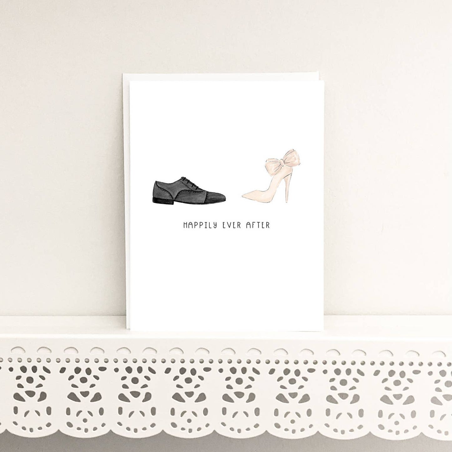 Happily Ever After Mr + Mrs Newlywed Greeting Card