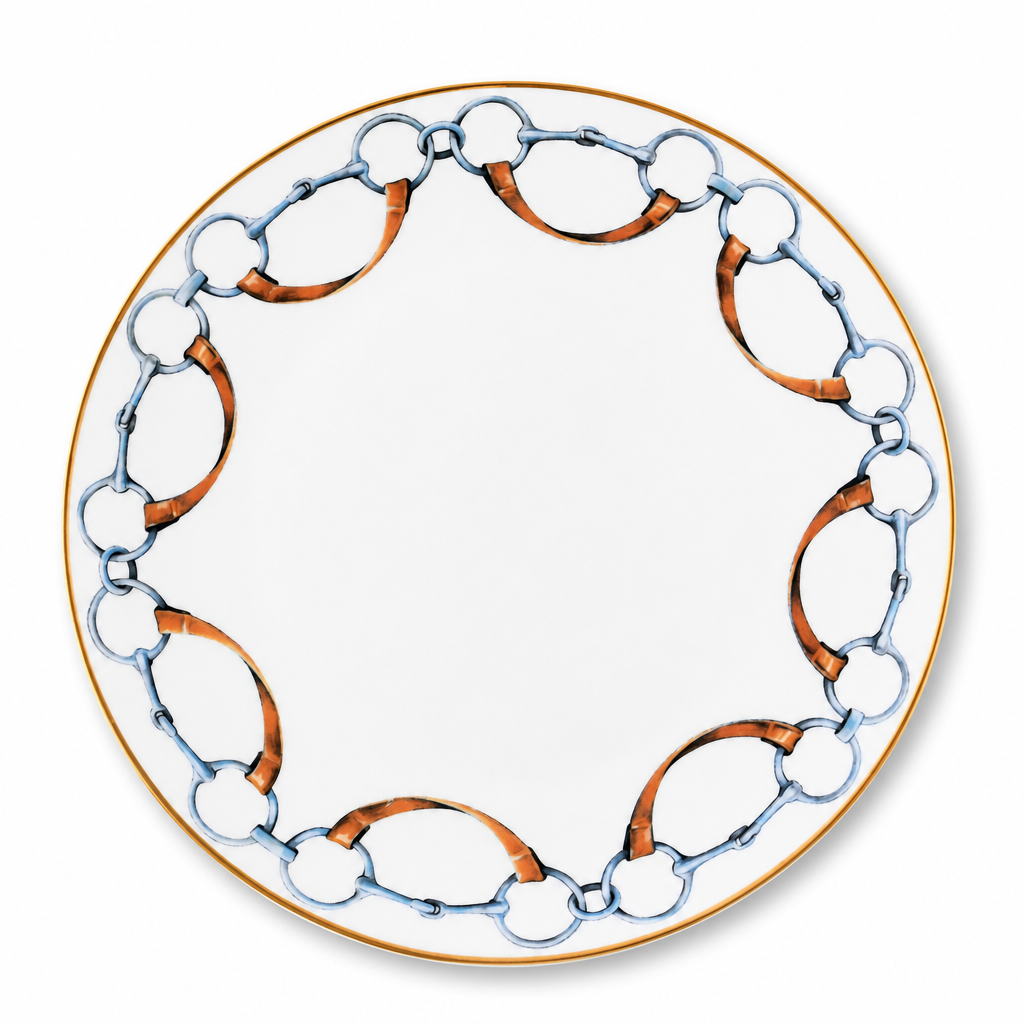 Wellington Bit Pattern Bone China Round Dinner Plate