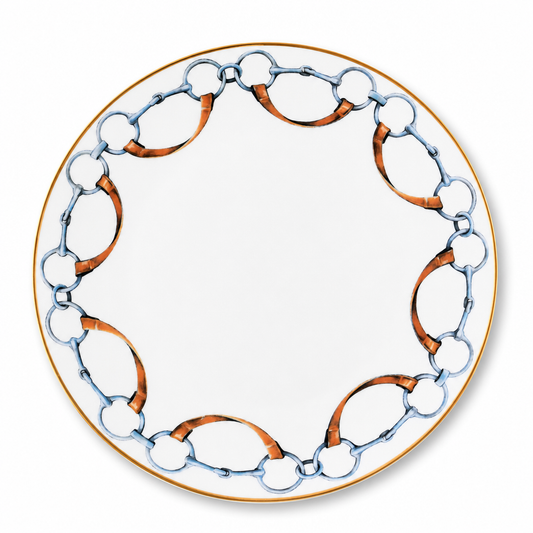 Wellington Bit Pattern Bone China Round Dinner Plate