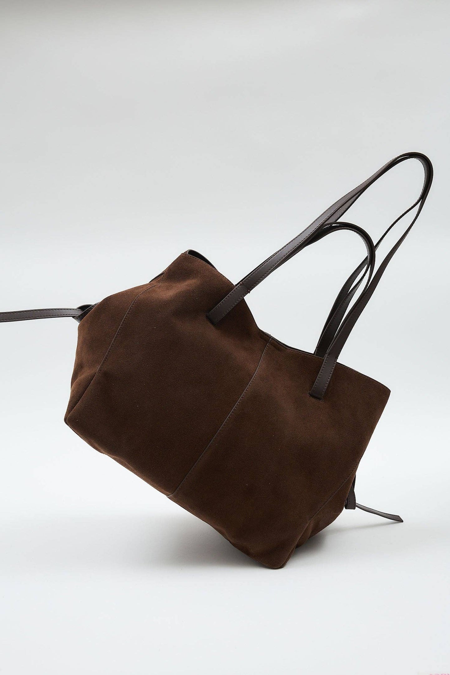 Montana Brown Suede Tote Bag
