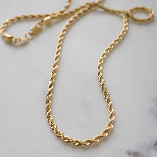 Rope Gold Filled Chain Necklace - JoeLuc