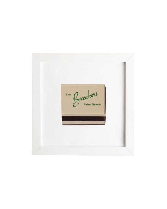 The Breakers Palm Beach Matchbox Print with White Frame