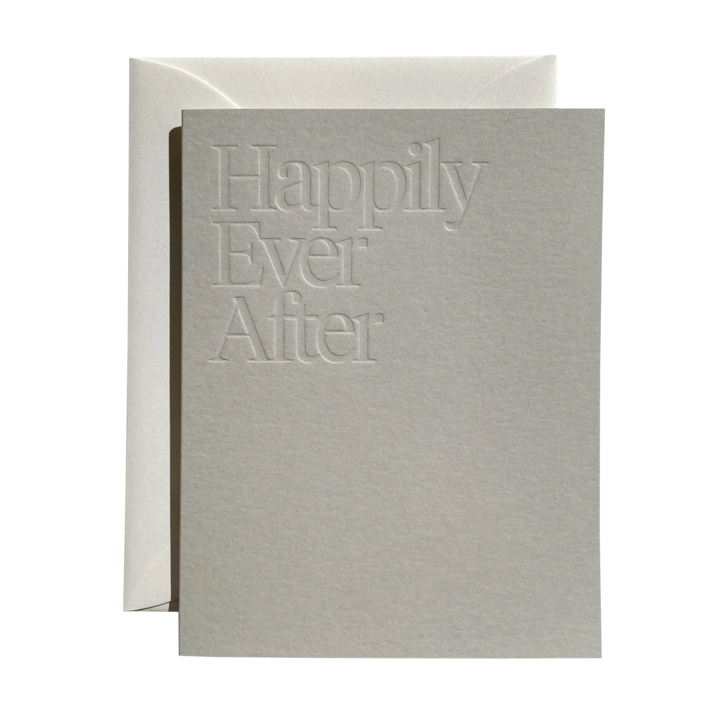 Happily Ever After Greeting Card - Cream