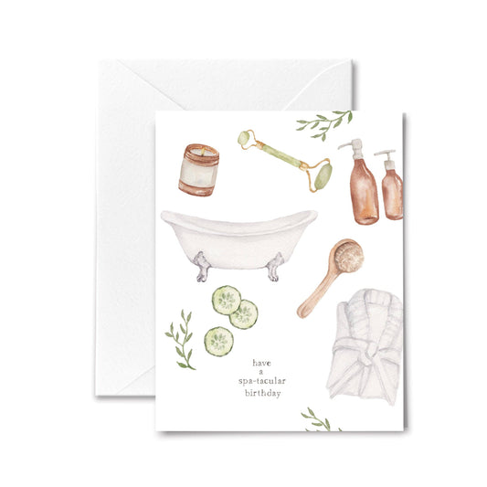 Birthday Card - Spa Day