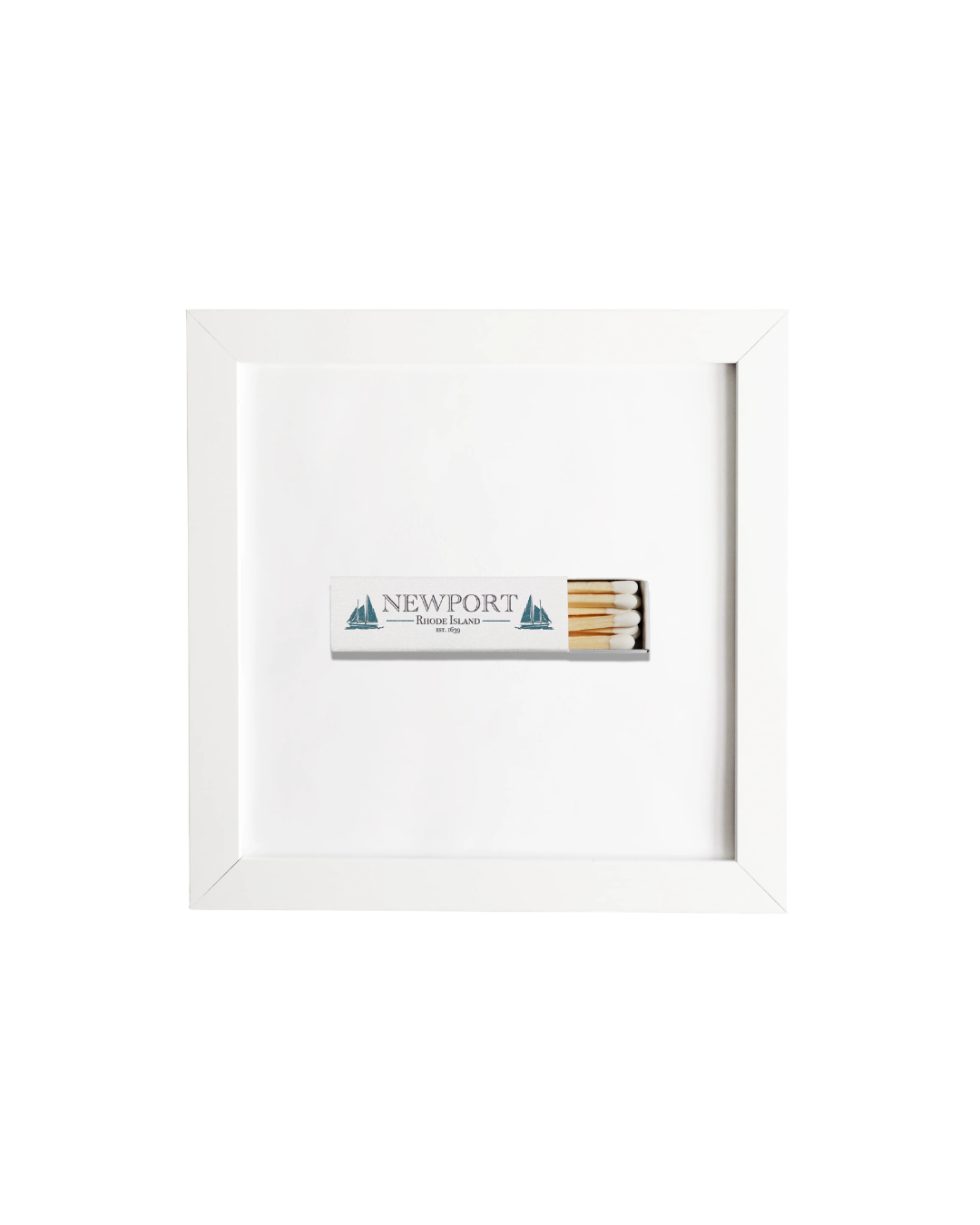 Newport Matchbox Print with White Frame