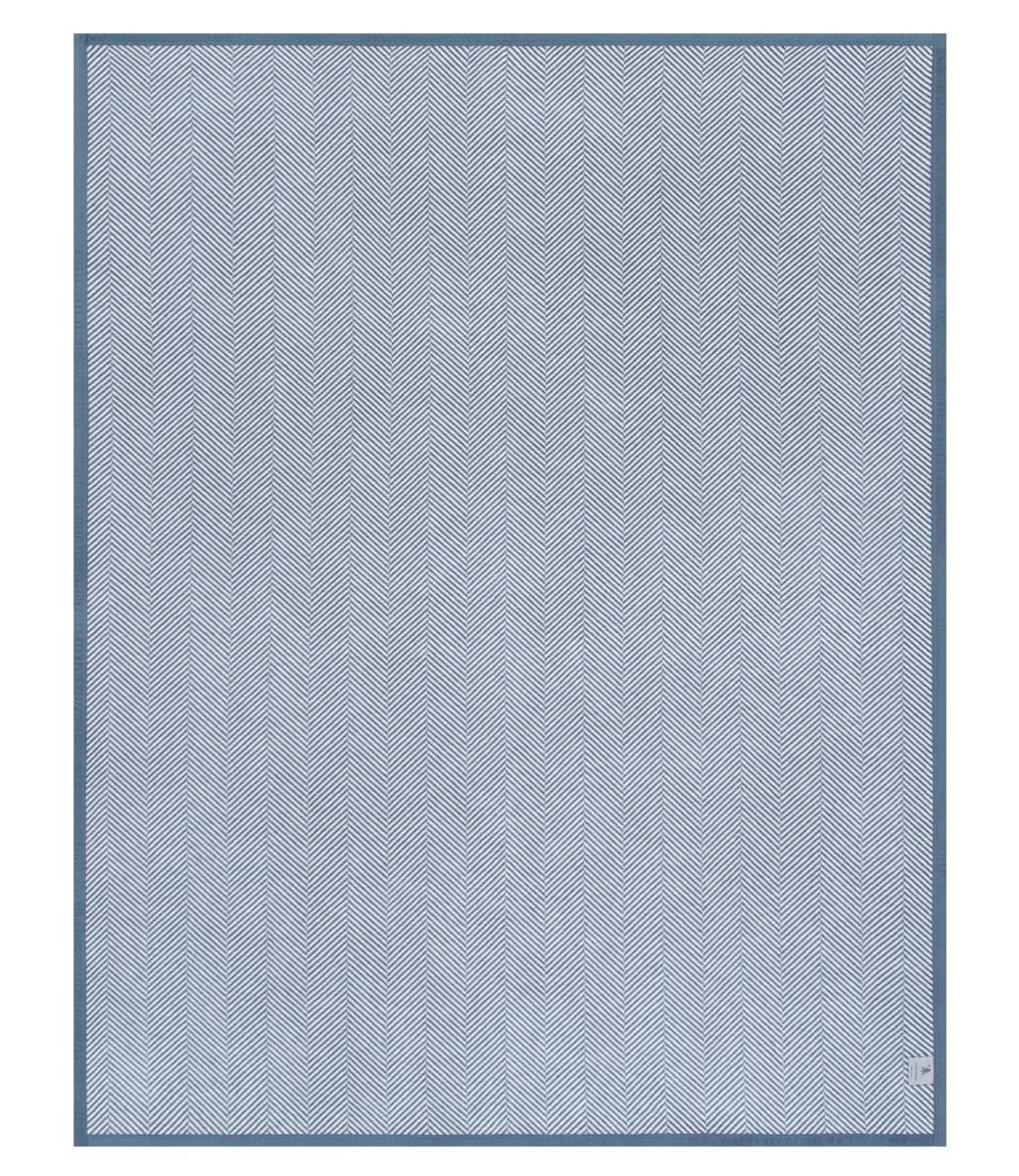 Harborview Herringbone Cornflower Blanket - Midi