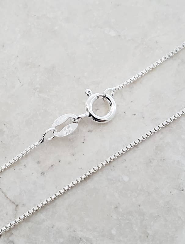 24" Sterling Silver Box Chain