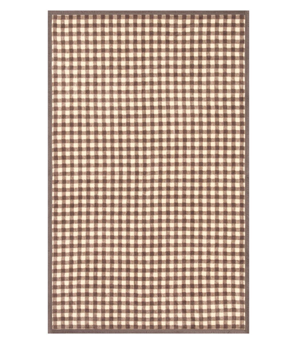 Gingham Mocha Midi  - Chappywrap