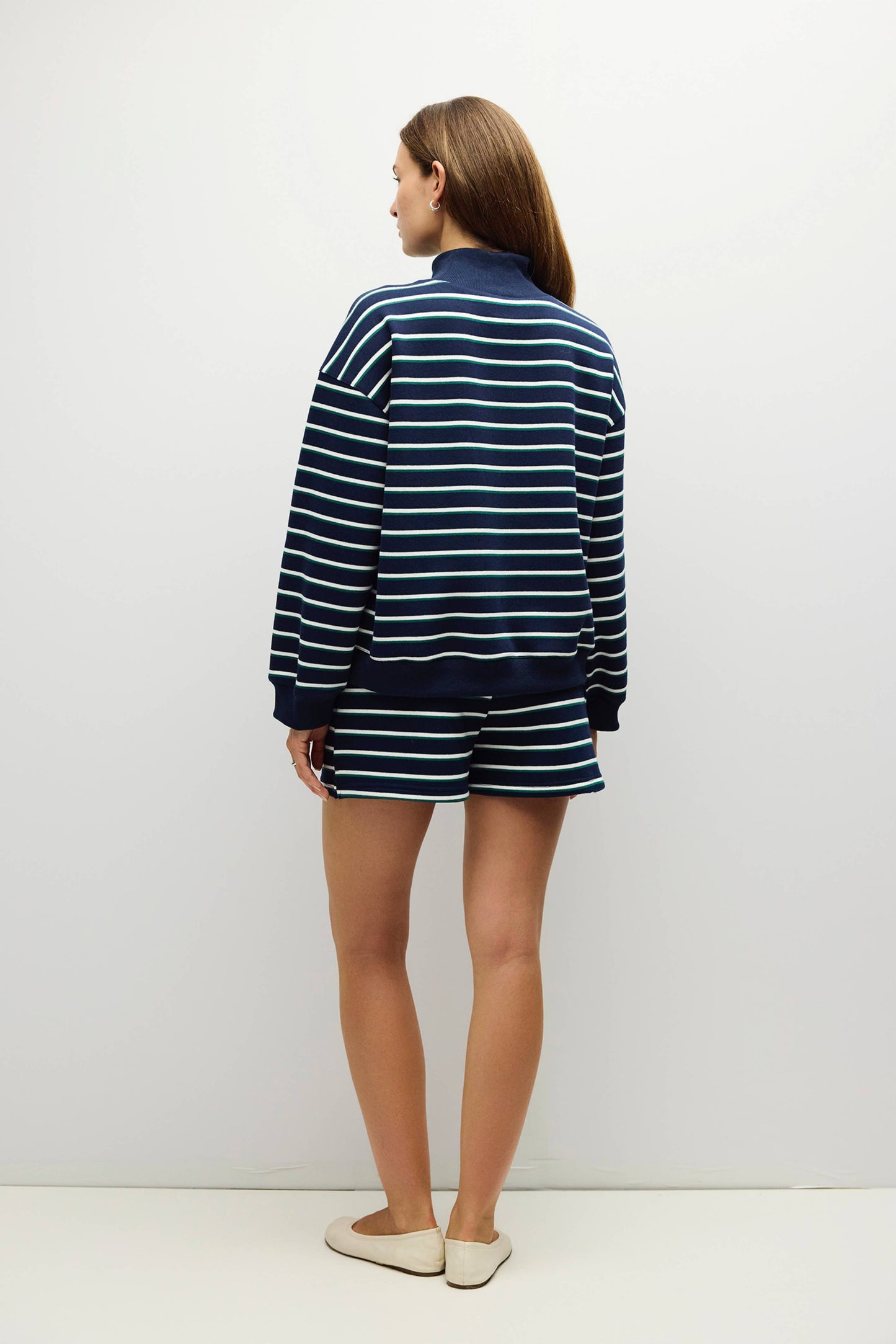 The Charlie Sweater Mock Sweatshirt - Navy