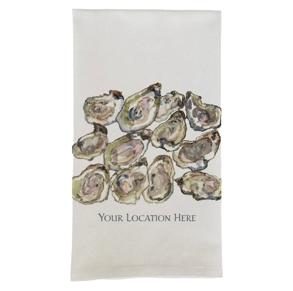 Multiple Oysters Newport Tea Towel - French Graffiti
