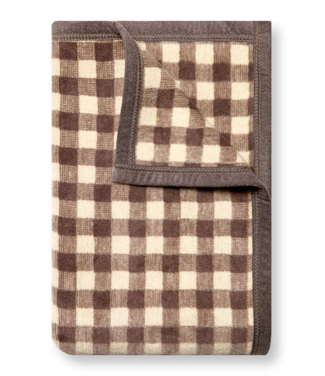 Gingham Mocha Midi  - Chappywrap