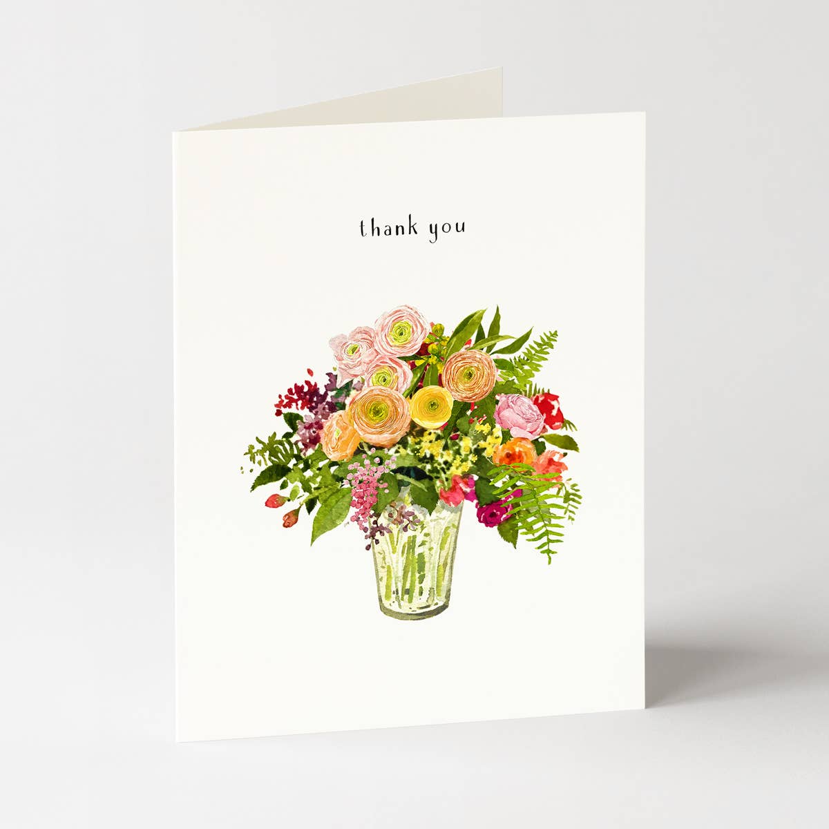Sunrise Bouquet - Thank You Greeting Card - Flowers