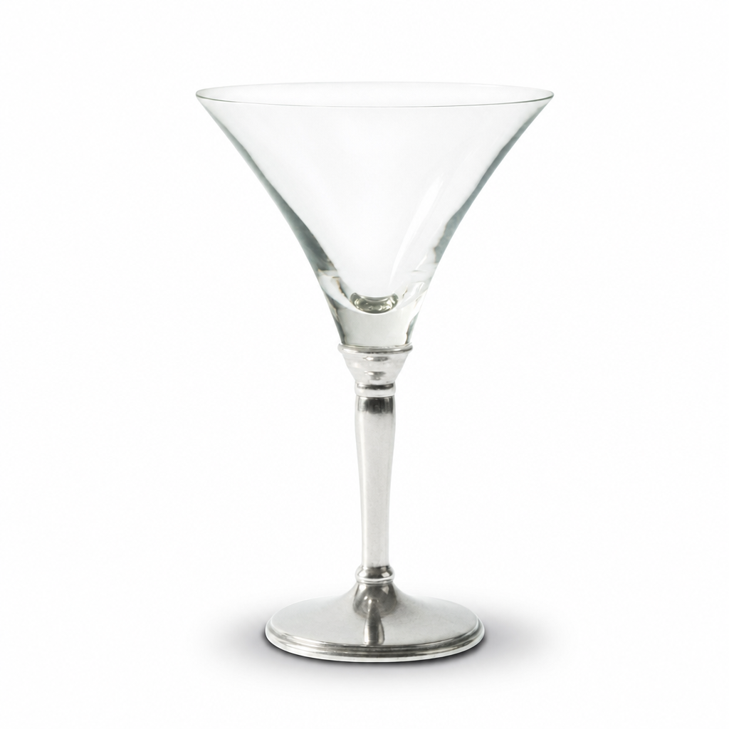 Classic Pewter Stem Cocktail Glass