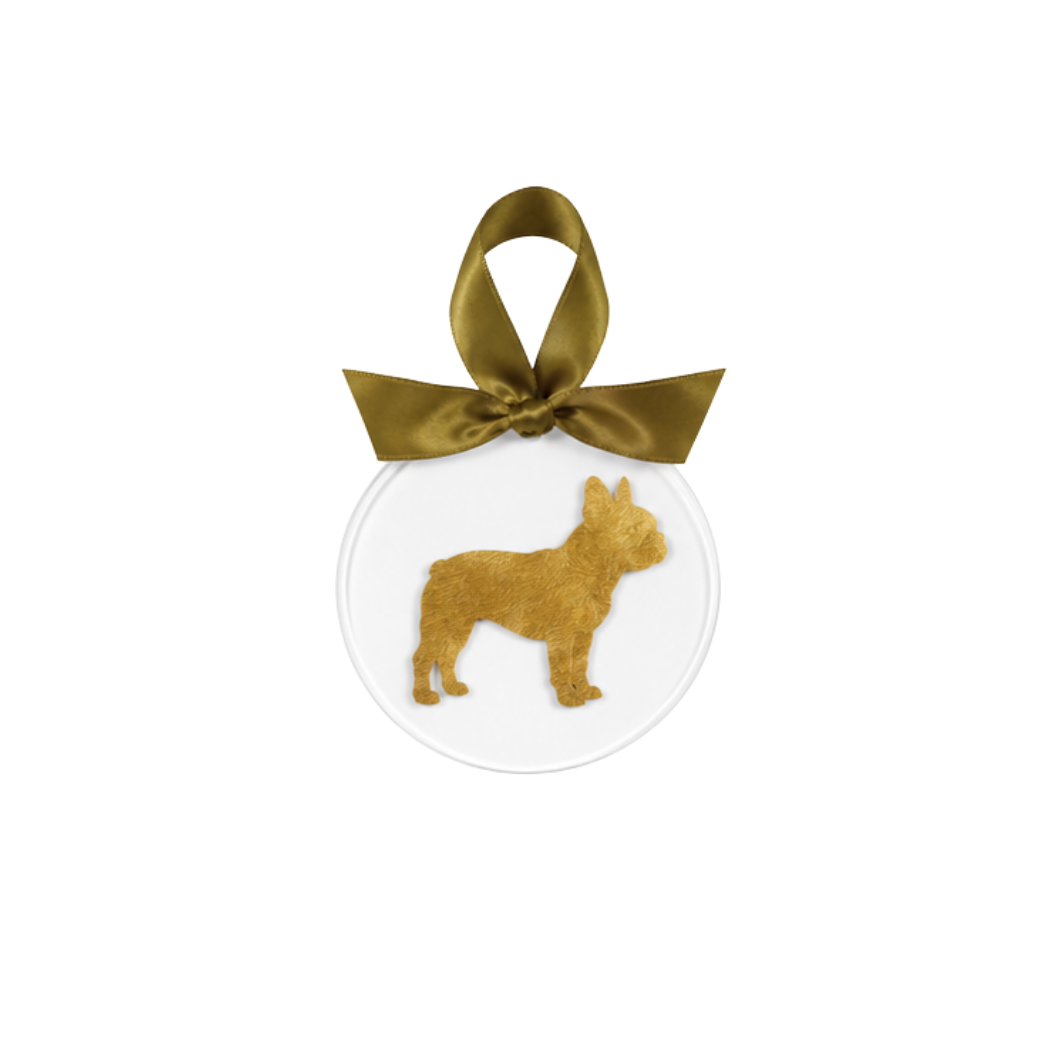 Gold Leaf Dog Breed Acrylic Ornament - Labrador Retriever
