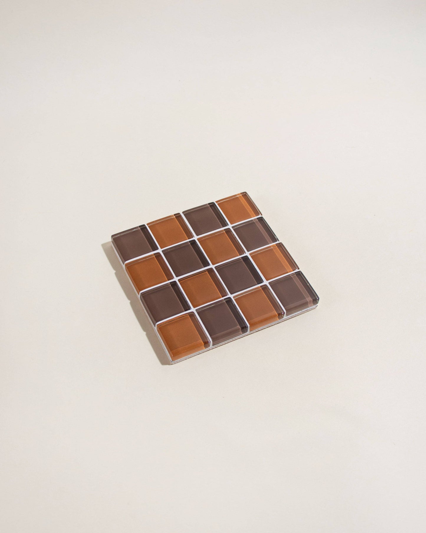 Glass Tile Coaster - Salted Caramel Dark Chocolate
