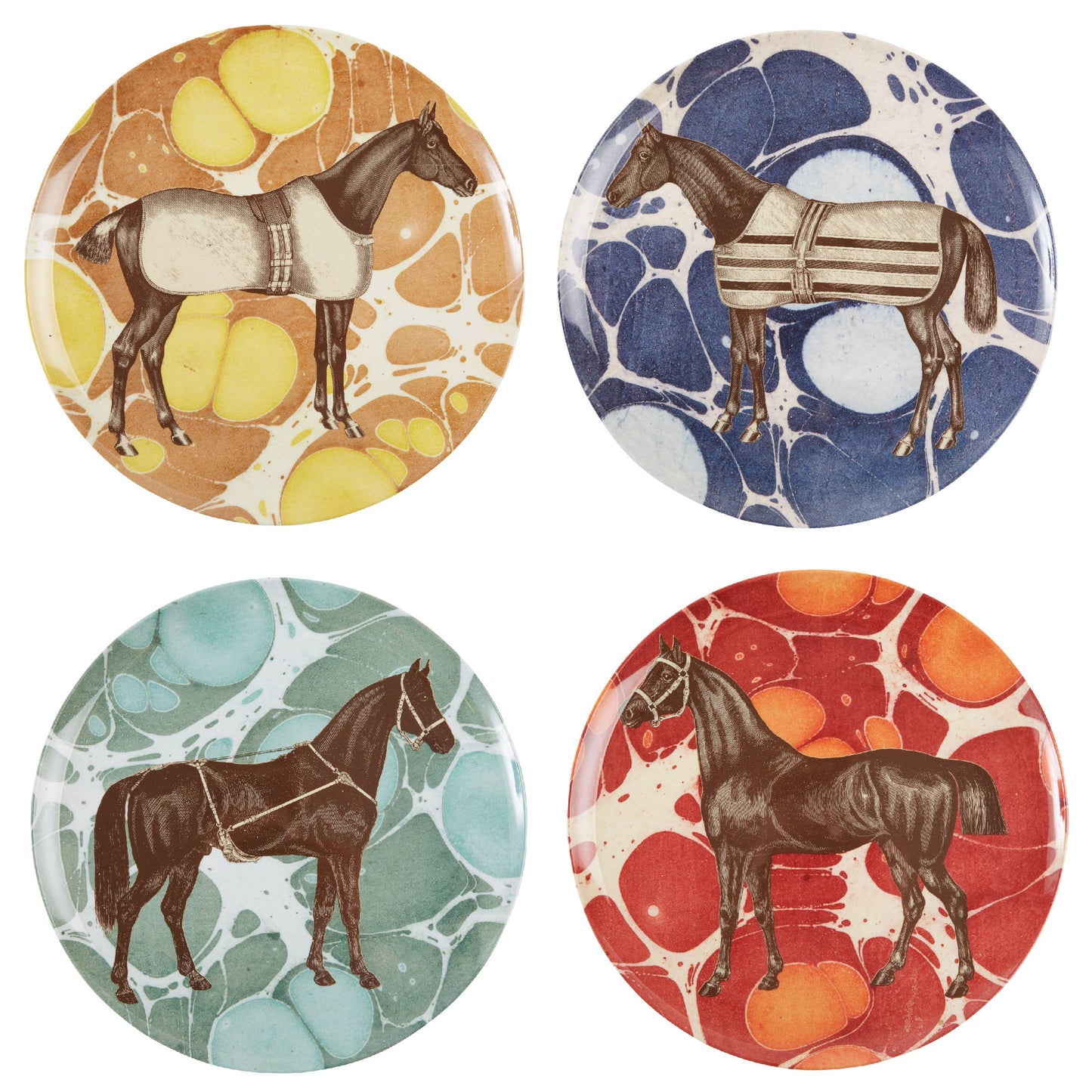 Equine Dinner Plates - Set of 4 - Thomas Paul