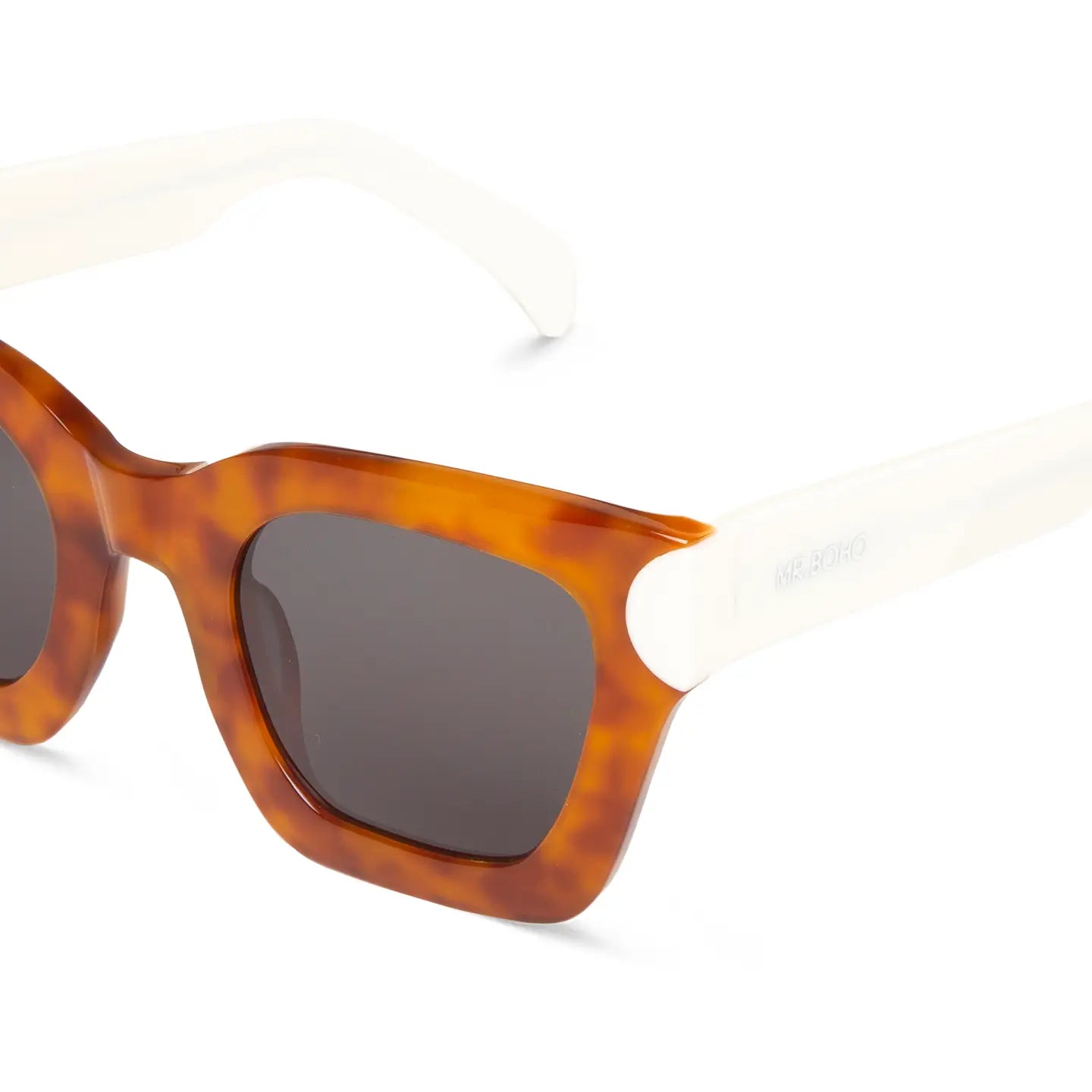 Bondi Sunglasses - Brown/White - Mr. Boho