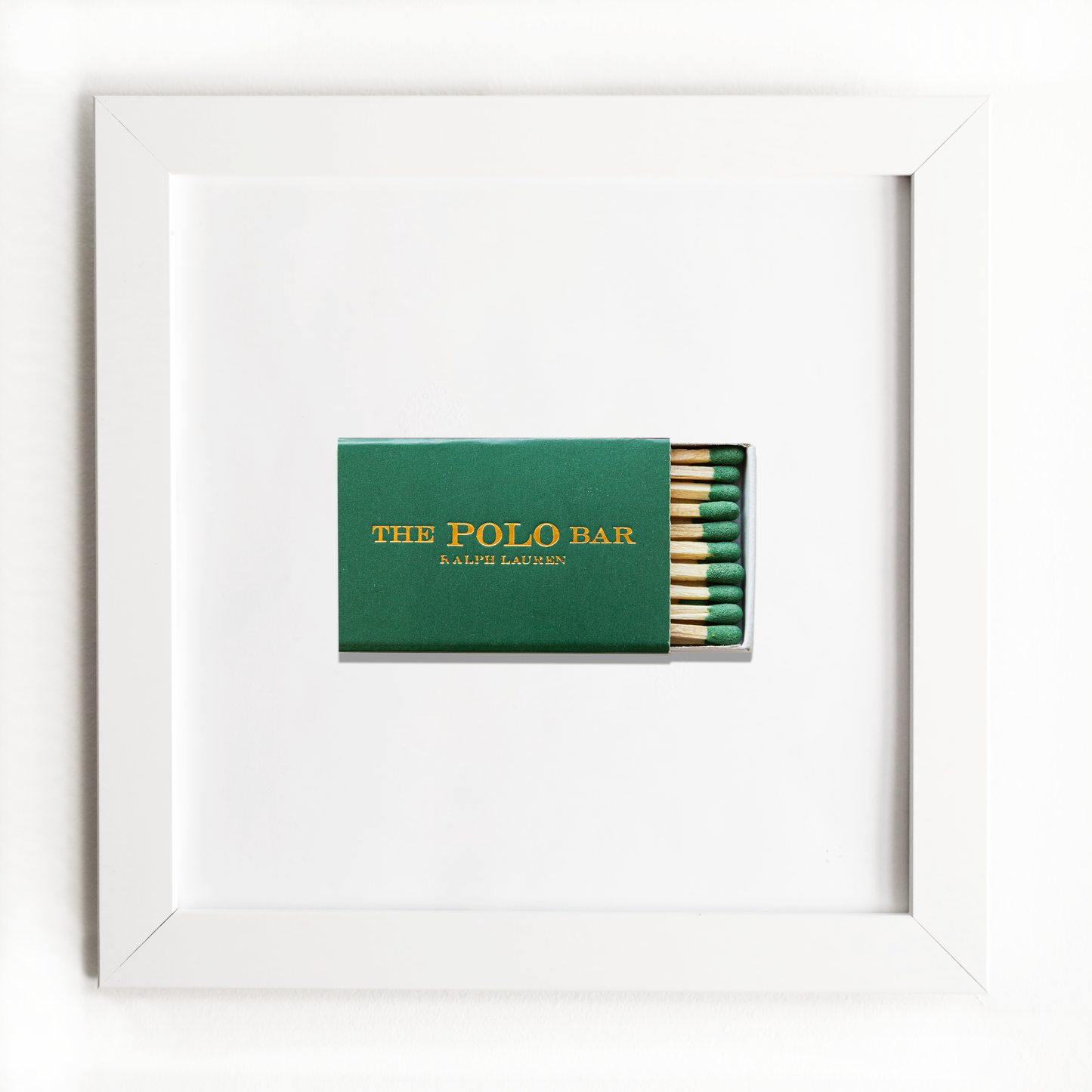The Polo Bar Matchbox Print with White Frame
