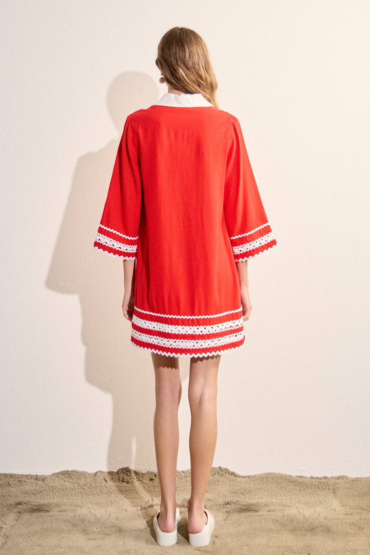 The Ric Rac Tunic Mini Dress - English Factory