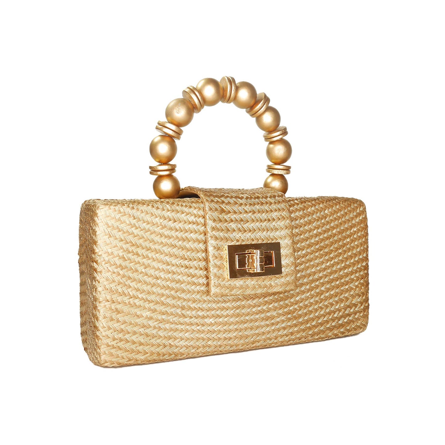 Gold Statement Clutch - Small