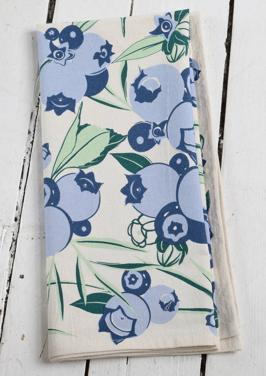 Wild Blueberry Towel - Organic Cotton - Oversized 30 x 30